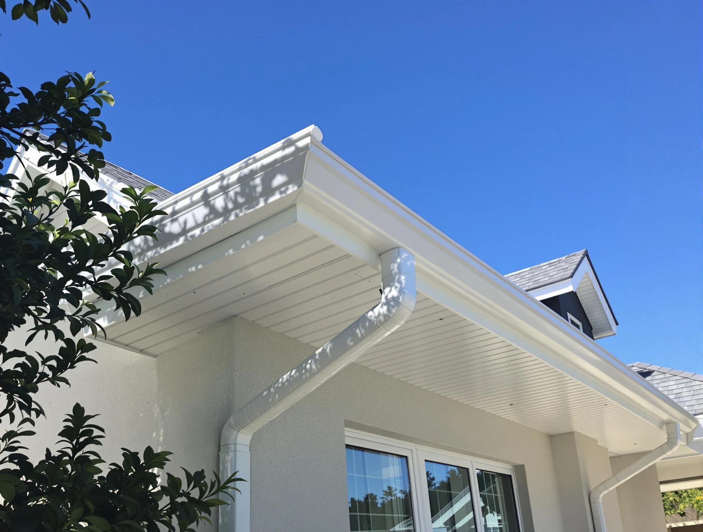 Custom-fit rain gutter system by Cuyahoga Falls Roofing Company in Cuyahoga Falls, OH